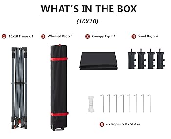 Amazon | ABCCANOPY タープテント 2.5mx2.5m 3mx3m 大型